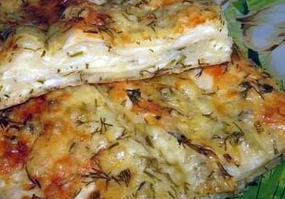 Рецепт от Динароы Есайбекян - пирог сырный из лаваша
